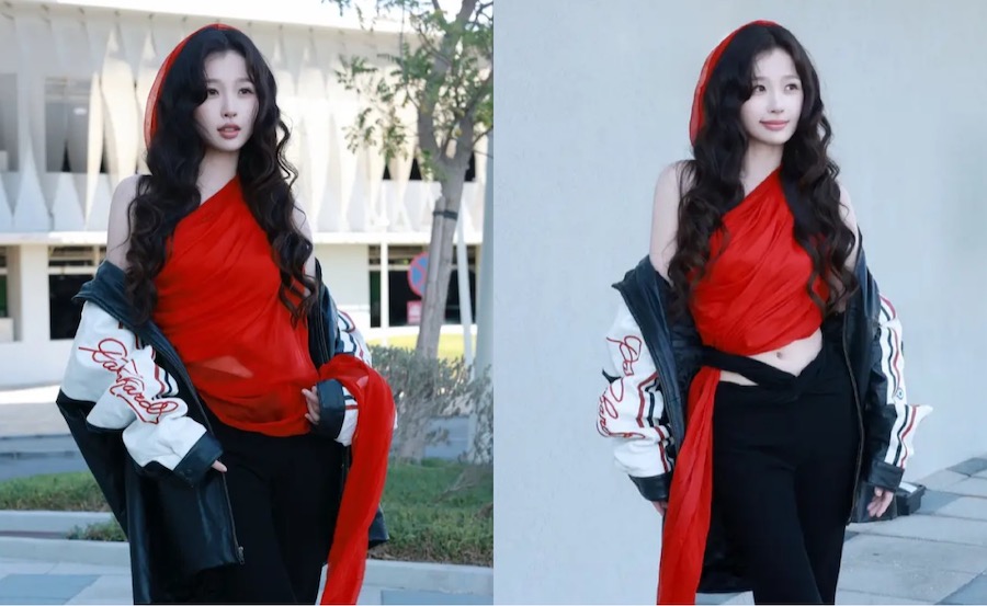 Ngu Thu Han's photo series taken in the UAE has caused a stir on social media. Photo: Sohu