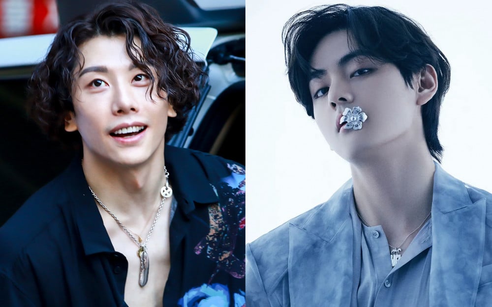 BTS's V and Park Hyo Shin. Photo: Allkpop.