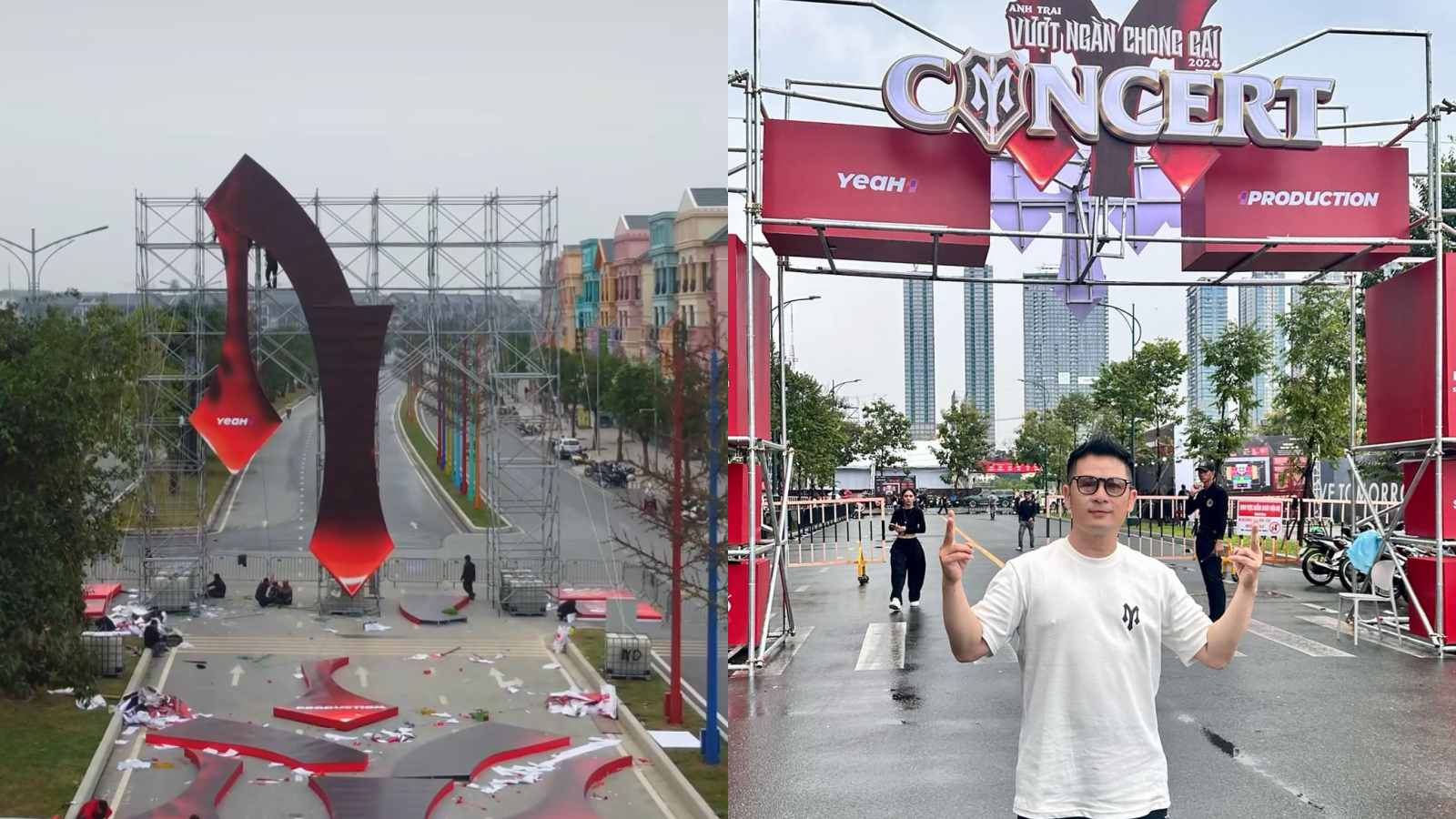 The Call Me by Fire concert venue is gradually being completed. Photo: Facebook character