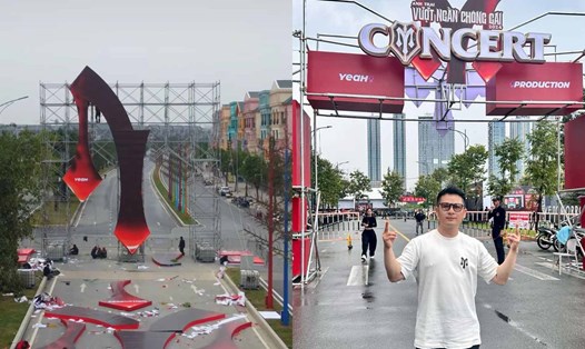 Địa điểm tổ chức concert Anh trai vượt ngàn chông gai dần hoàn thiện. Ảnh: Facebook nhân vật