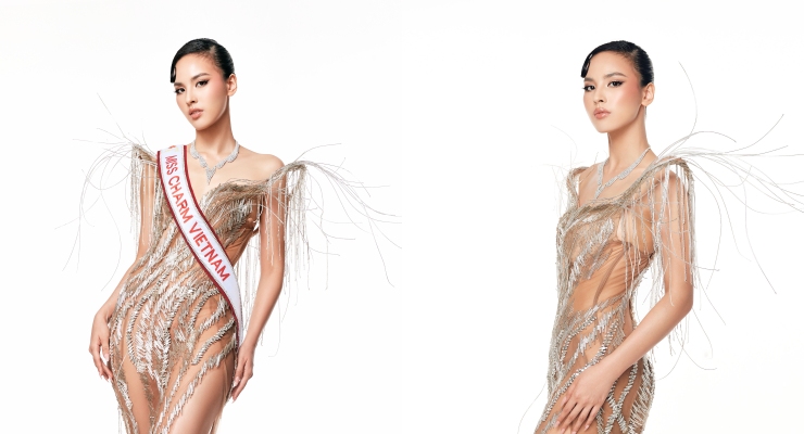 Quynh Nga competes in Miss Charm 2024. Photo: Character provided.