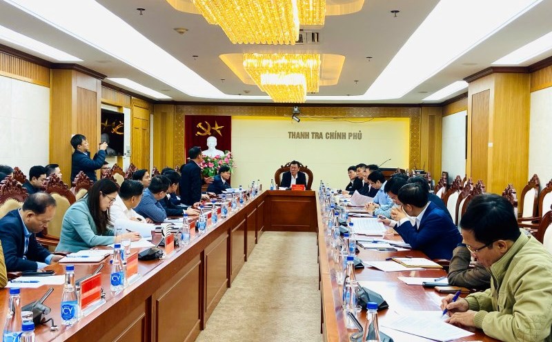 The Government Inspectorate holds a meeting with department-level leaders. Photo: Government Inspectorate
