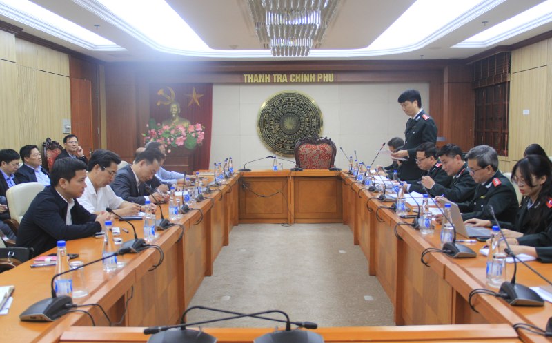 Announcing the inspection conclusion at the Ministry of Health. Photo: Government Inspectorate