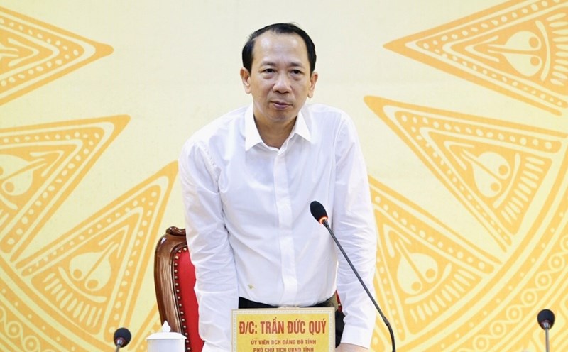 Disciplinary reprimand for Mr. Tran Duc Quy - Vice Chairman of Ha Giang Provincial People's Committee. Photo: Hagiang.gov.vn