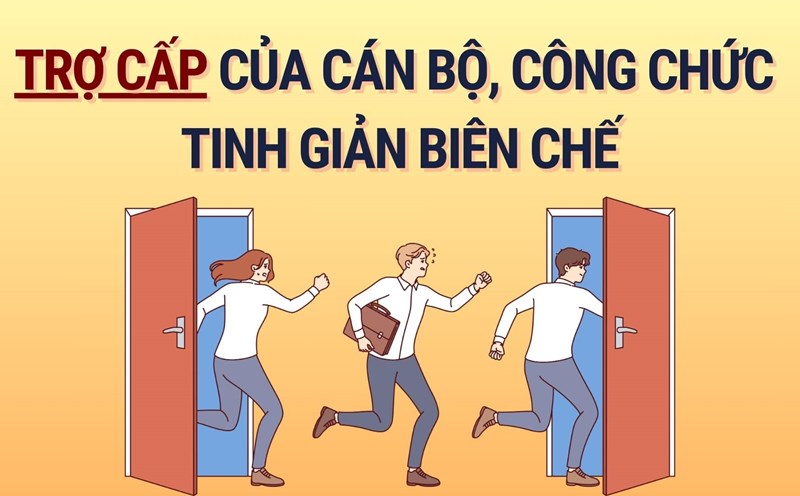 Subsidy of up to 3 months salary for downsized civil servants. Graphics: Hoang Le