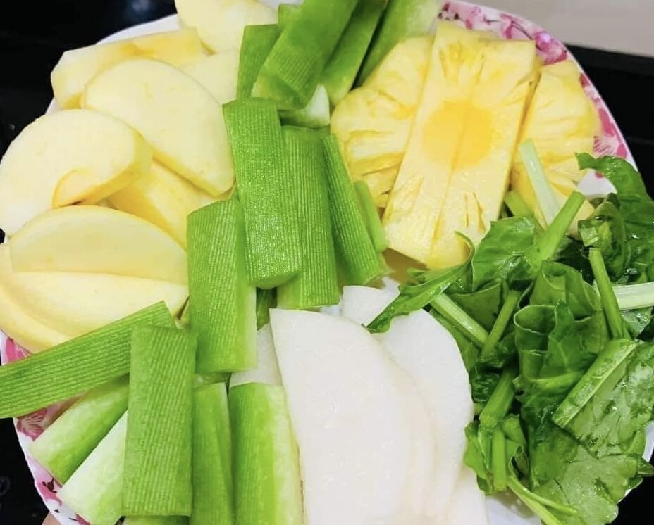 Vegetable and fruit juice is one of the drinks that does not cause visceral fat accumulation. Photo: Kieu Vu