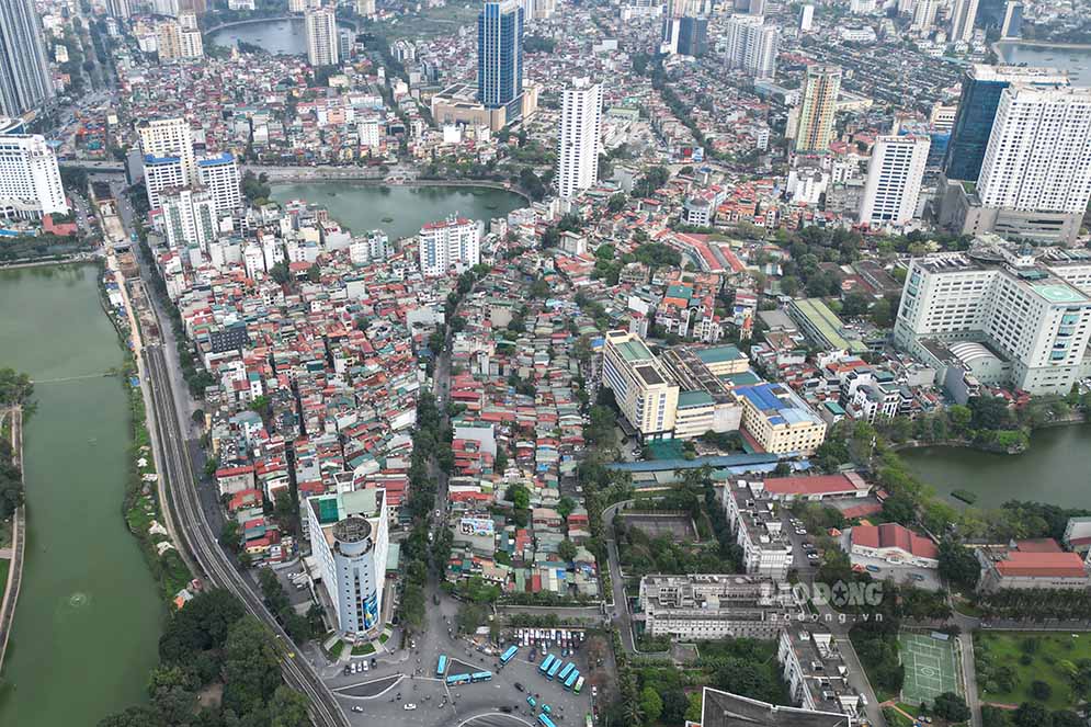 Dự án tuyến đường Vành đai 1 (đoạn Hoàng Cầu - Mai Phục). Ảnh: Tùng Giang