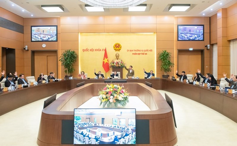 The National Assembly Standing Committee considers and decides on the addition of a number of draft laws and resolutions to the 2025 Law and Ordinance Development Program. Photo: Quochoi.vn
