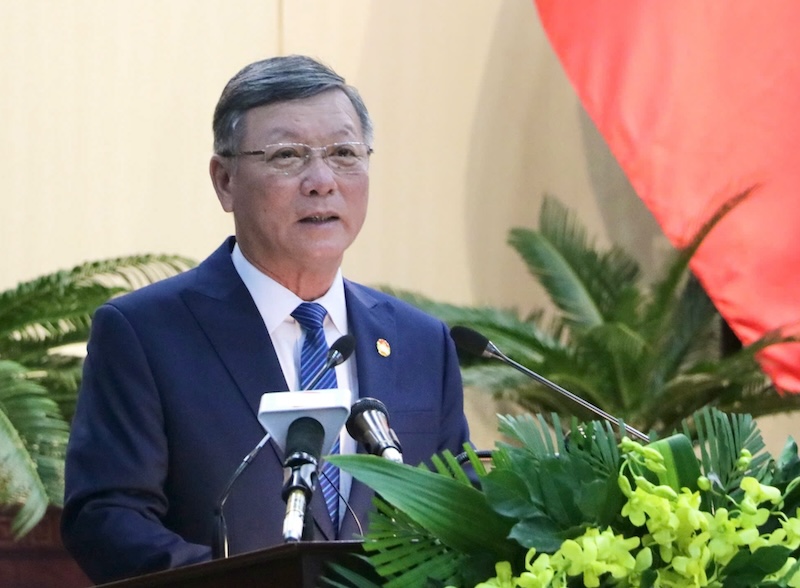 Mr. Le Van Trung, Chairman of the Vietnam Fatherland Front Committee of Da Nang City. Photo: Nguyen Linh