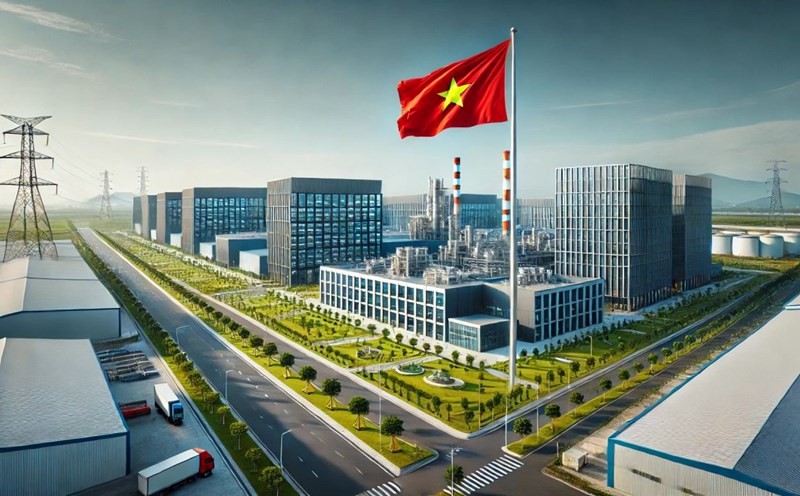 In the first phase, Ha Nam High-Tech Park focuses on attracting high technology in the fields of artificial intelligence, electronics - semiconductors, biotechnology and medicine, and new materials technology. Illustrative photo by AI