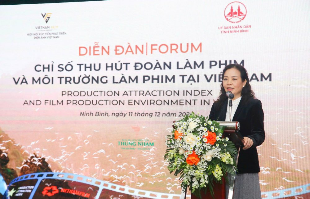 Dr. Ngo Phuong Lan - President of Vietnam Cinema Promotion and Development Association. Photo: Organizing Committee