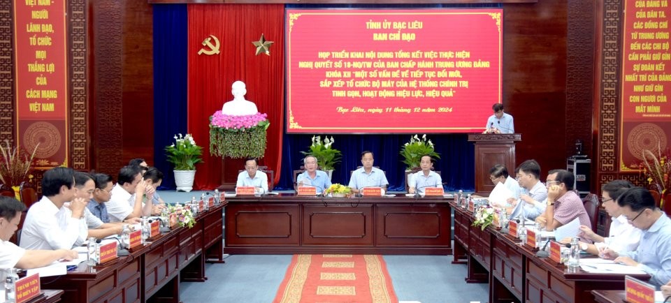 Bac Lieu province has always proactively developed a project to reorganize departments and branches, but has to wait for instructions from the Central Government. Photo: Huu Tho