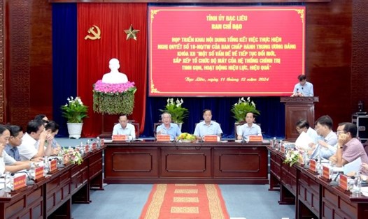 Tỉnh Bạc Liêu luôn chủ động xây dựng đề án sắp xếp sở ngành nhưng phải chờ hướng dẫn của Trung ương. Ảnh: Hữu Thọ