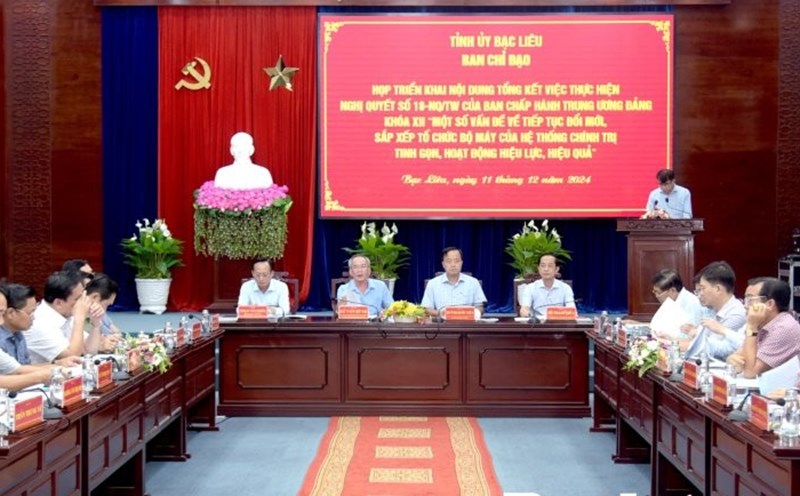 Bac Lieu province has always proactively developed a project to reorganize departments and branches, but has to wait for instructions from the Central Government. Photo: Huu Tho