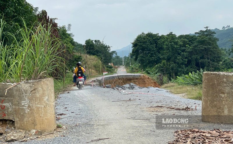 Daily travel route of people in Cam Con commune (Bao Yen, Lao Cai). Photo: Dinh Dai