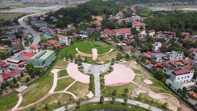 Dự án Khu du lịch Thiên Thai (Gia Bình, Bắc Ninh) vẫn chậm tiến độ sau hơn 10 năm triển khai. Ảnh: Vân Trường
