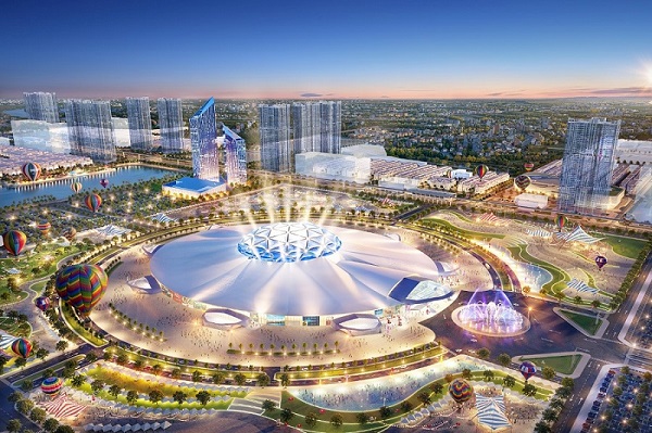 The Continental chi cach Trung tam Trien lam Quoc te The Grand Expo vai buoc chan.
