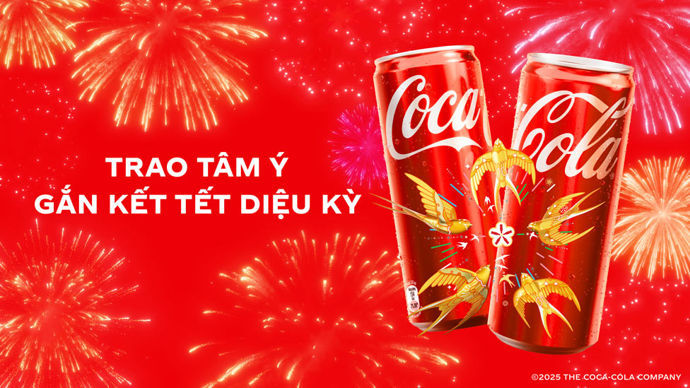 Coca-Cola Vietnam launches Tet 2025 campaign with the message "Exchanging thoughts, Connecting wonderful Tet". Photo: Provided by the company