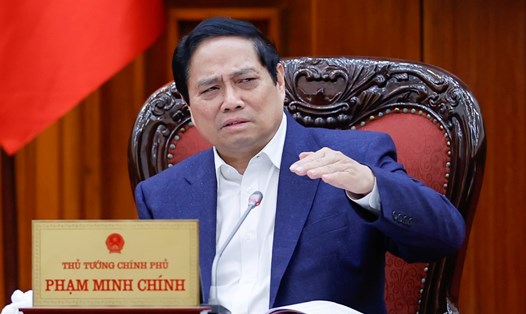 Thủ tướng Chính phủ Phạm Minh Chính yêu cầu quá trình sắp xếp, tinh gọn bộ máy cần chống "chạy chọt", chống lợi ích cá nhân. Ảnh: VGP
