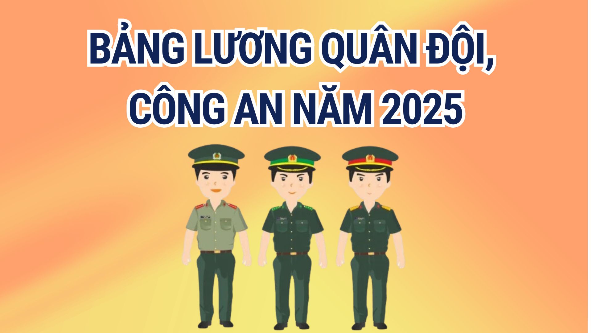 How will the military and police salary tables change in 2025? Graphics: Hoang Le