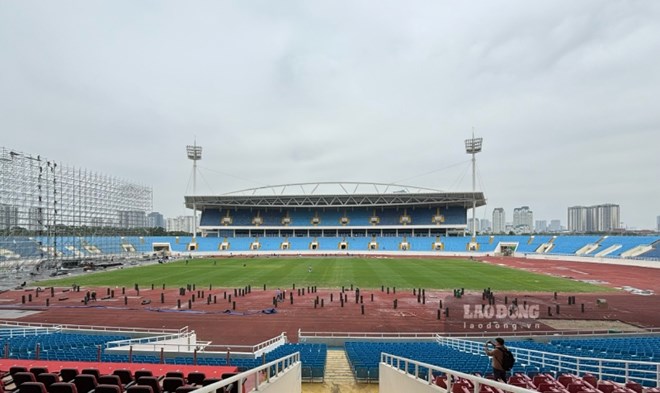 Hiện trạng sân Mỹ Đình sau khi tổ chức concert Anh trai 1 Hiện trạng sân Mỹ Đình sau concert "Anh trai say hi"