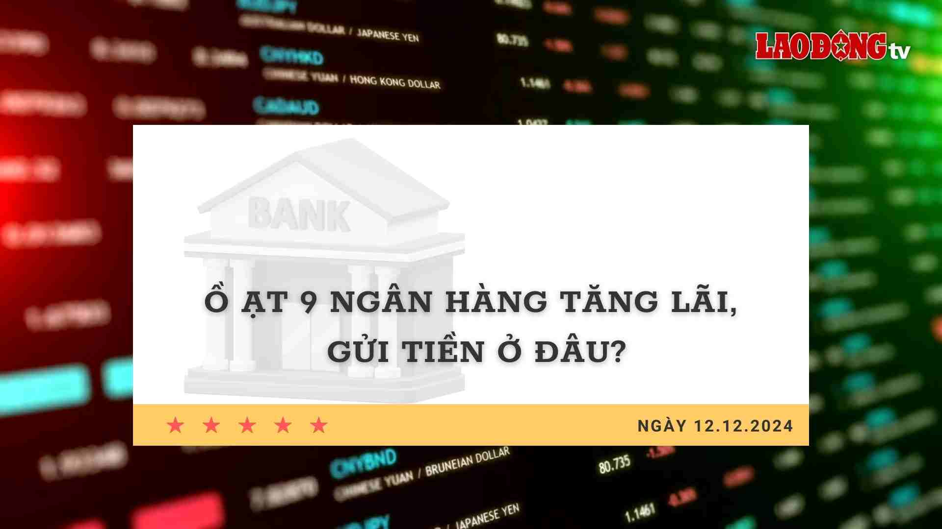 Interest Rate 12.12: 9 Banks Massively Increase Interest Rates, Where to Deposit Money?