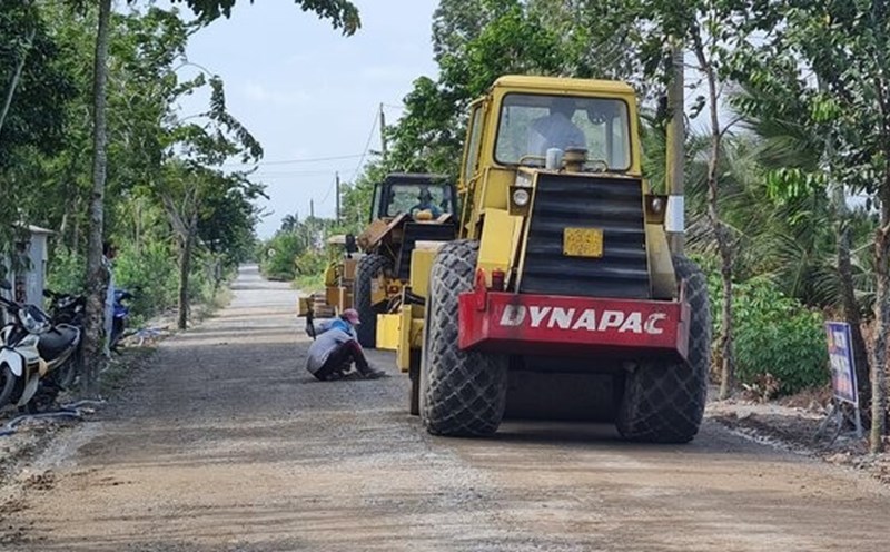 Bac Lieu province is racing against time to complete public investment projects. Photo: Nhat Ho