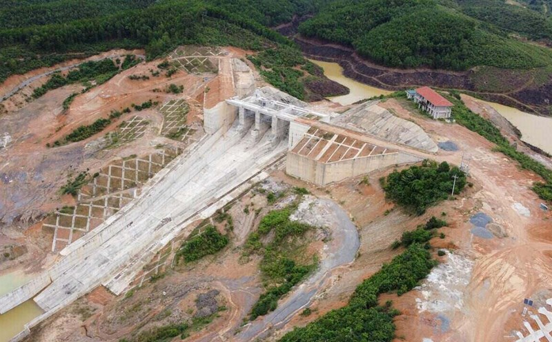 Canh Tang Reservoir Project, Hoa Binh Province under construction. Photo: Minh Chuyen