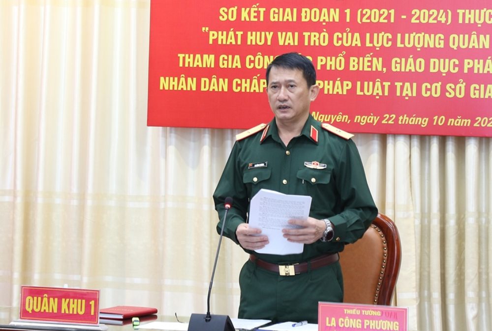 Thiếu tướng La Công Phương được bổ nhiệm giữ chức Chính ủy Quân khu 1, Bộ Quốc phòng. Ảnh: Qdnd.vn