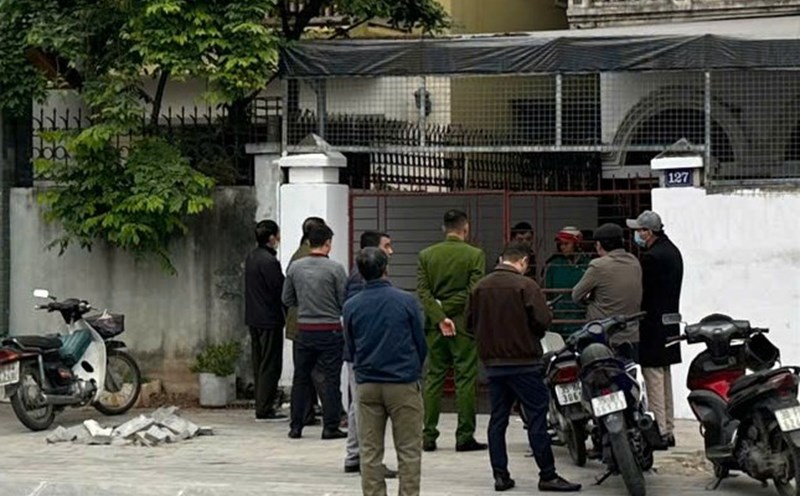 The scene of the house where Mr. B was electrocuted and died. Photo: Nguyen Truong