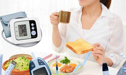 Món ăn sáng lành mạnh tốt cho đường huyết, huyết áp. Đồ họa: Hạ Mây