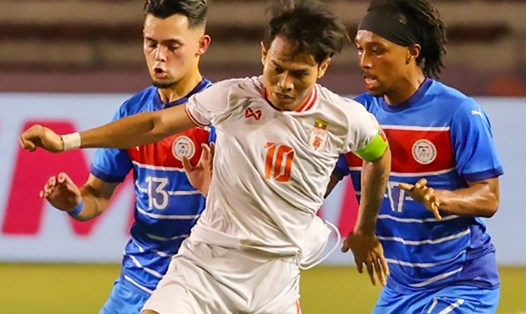 Tuyển Philippines hòa 1-1 trước tuyển Myanmar. Ảnh: ASEAN FOOTBALL