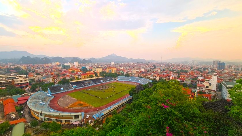 Panoramic view of Dong Kinh Stadium (Lang Son) today. Photo: Minh Huu
