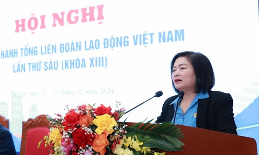 Bà Phạm Thị Thanh Tâm, Chủ tịch Công đoàn Dệt May Việt Nam. Ảnh: Hải Nguyễn