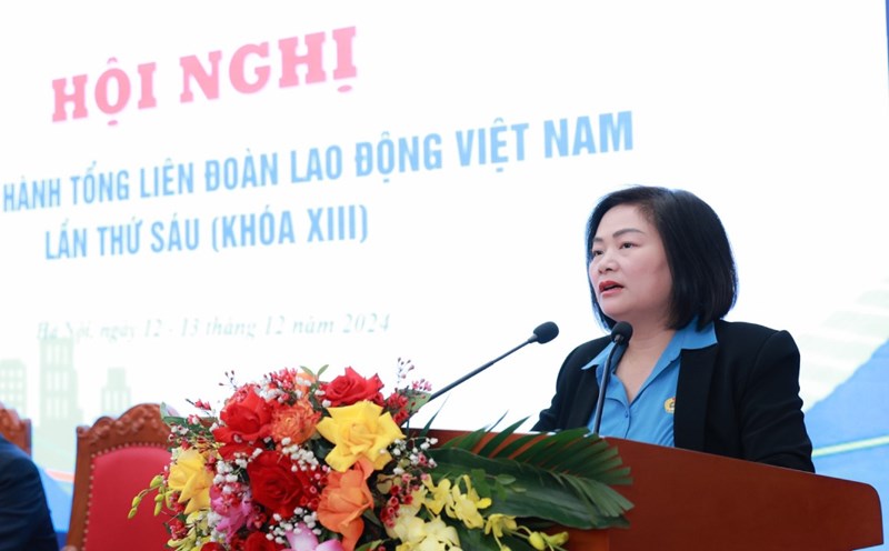 Ms. Pham Thi Thanh Tam, Chairwoman of Vietnam Textile and Garment Trade Union. Photo: Hai Nguyen