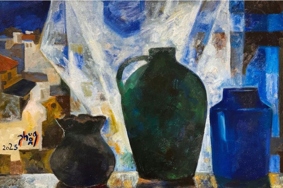 "Before the Summer Rain", oil painting, 2023.