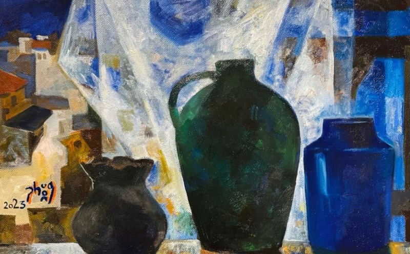 "Before the Summer Rain", oil painting, 2023.