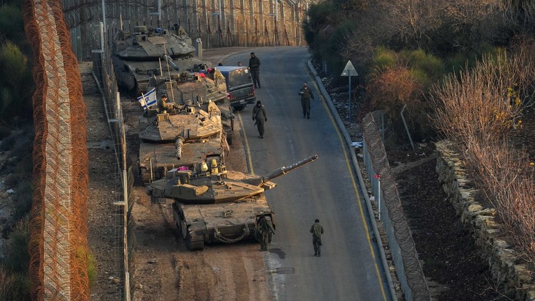 Israeli troops operate in the Golan Heights on December 8. Photo: Xinhua