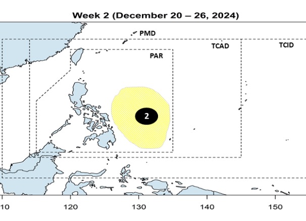 Ap thap gan Bien Dong thu 2 hinh thanh ngay sau ap thap co tiem nang manh len thanh bao. Anh: PAGASA