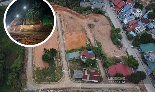 Đất không rõ nguồn gốc ồ ạt tuồn vào dự án khu dân cư ở Thái Nguyên. Ảnh: Nguyễn Hoàn.