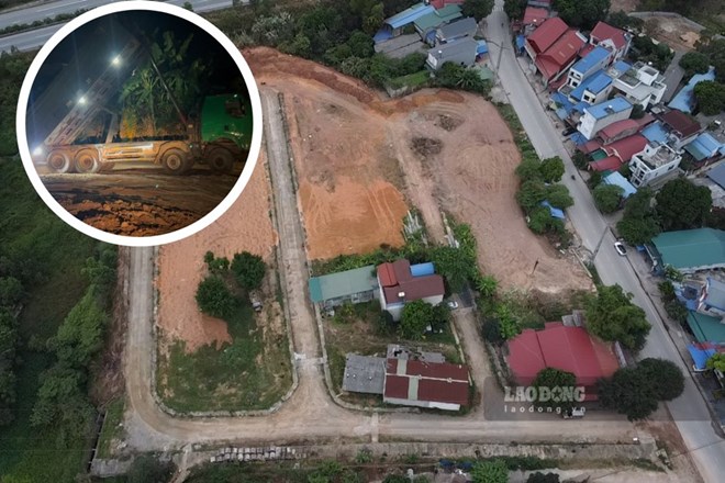 Đất lậu xuyên đêm vào dự án khu dân cư ở Thái Nguyên