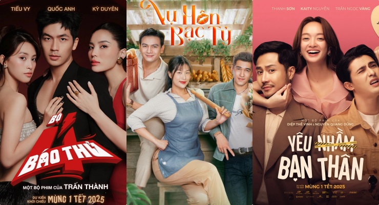 Tet movies by Tran Thanh, Kaity Nguyen, Thu Trang compete. Photo: Producer.