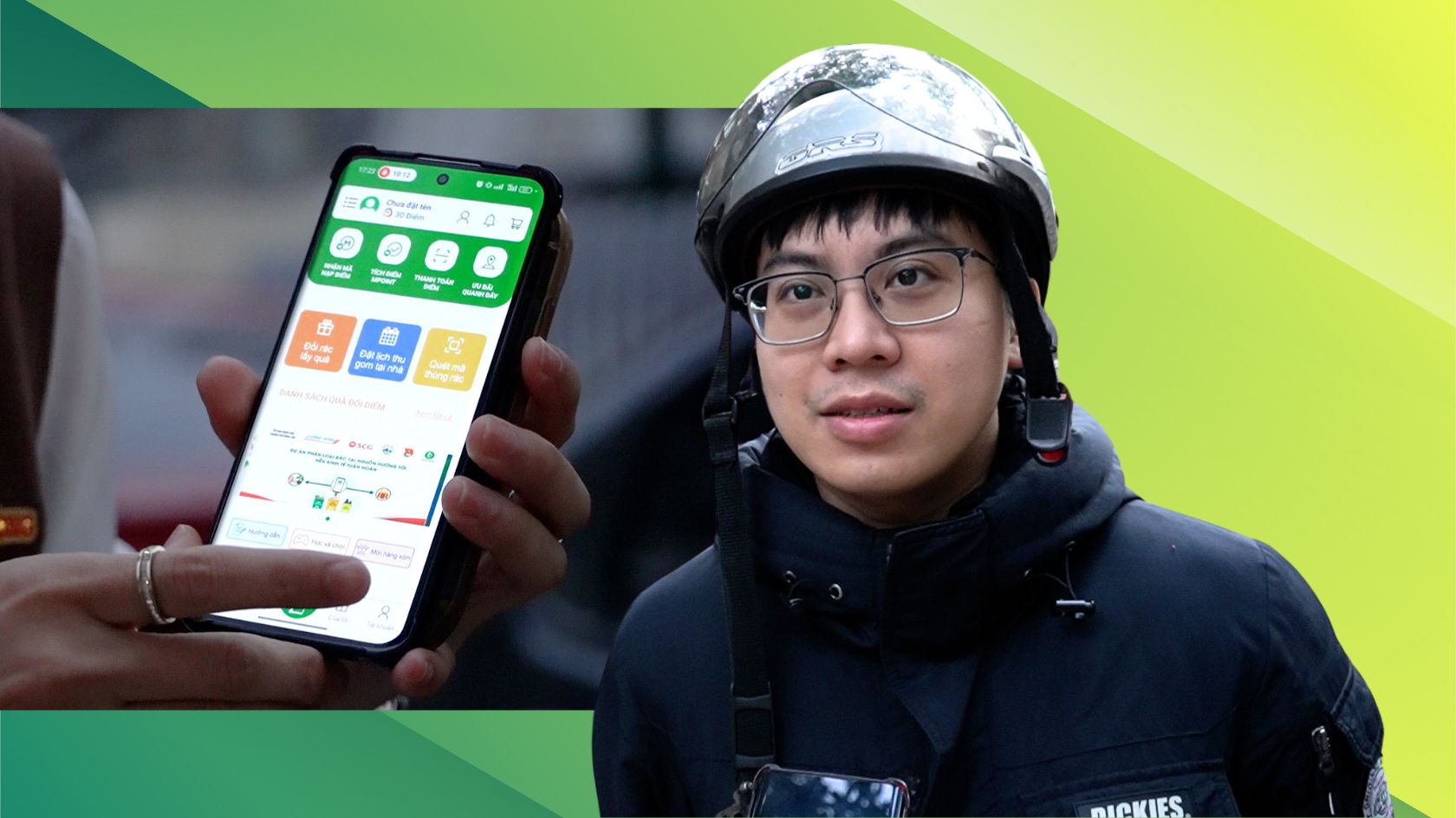 Applying technology in garbage collection, people can easily turn garbage into gifts