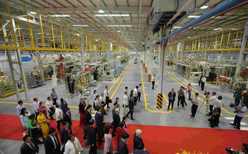 Inauguration of the largest invested tire factory in Binh Phuoc. Photo: Tran The