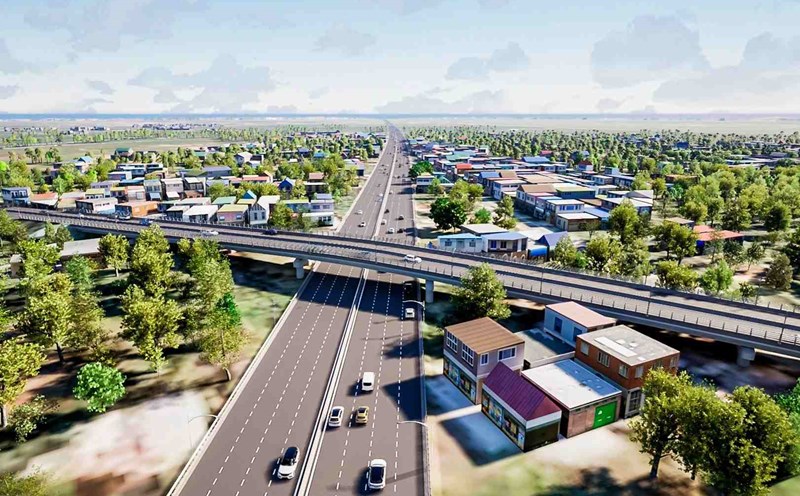 Perspective of Ho Chi Minh City - Moc Bai Expressway when completed. Photo: Ho Chi Minh City Department of Transport