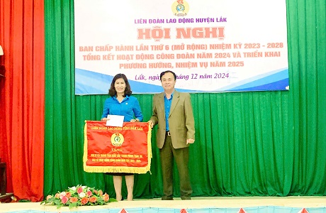 In 2024, trade unions at all levels in Lak district (Dak Lak province) achieved many outstanding achievements. Photo: Nguyen Viet.