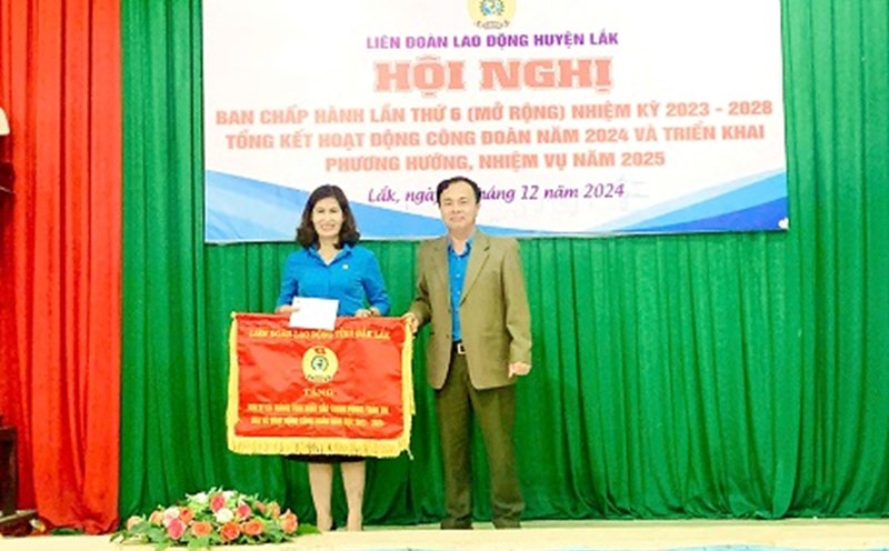 In 2024, trade unions at all levels in Lak district (Dak Lak province) achieved many outstanding achievements. Photo: Nguyen Viet.