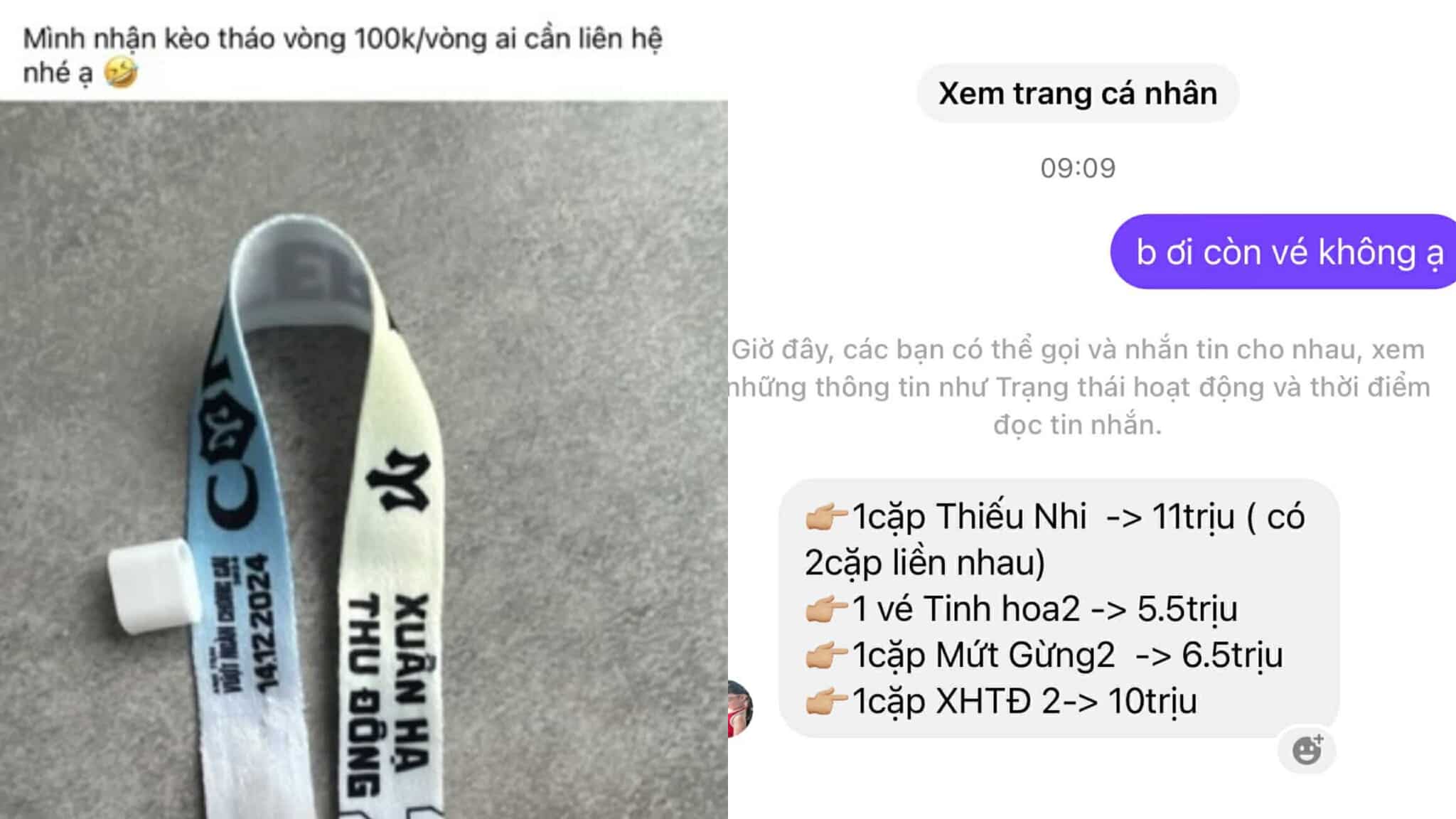 Tren cac hoi nhom, gia ve xem concert Anh trai vuot ngan chong gai tang phi ma. Anh: Huyen Chi 