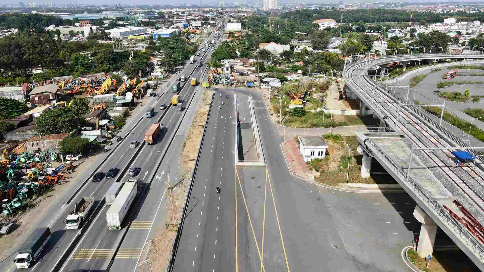 Metro so 1 da de san nhanh ket noi ve Binh Duong va Dong Nai.  Anh: Anh Tu