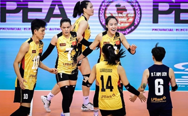 LPB Ninh Binh participates in the 2024 World Club Volleyball Championship. Photo: AVC